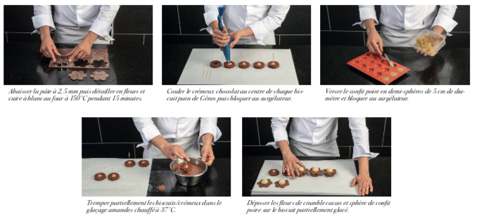 FLEUR POIRE CHOCOLAT