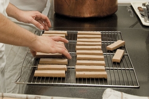 Glacer les barre de mousse lactée