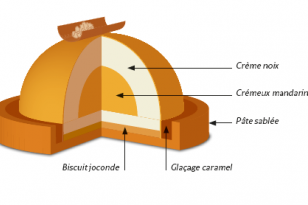 Schéma de montage tartelette aux noix