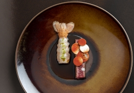 BŒUF WAGYU, LANGOUSTINE, SAPIN BAUMIER 