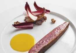 Canard et compote d'oignon par Mauro Colagreco 