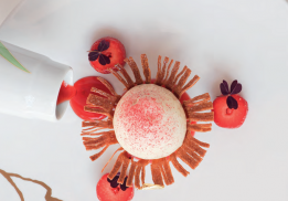 LA FRAISE DE PLEIN CHAMPS, SORBET FROMAGE BASILIC