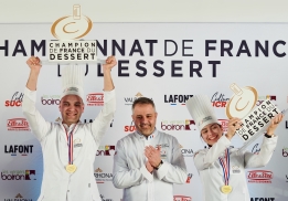 CÉDRIC BARRÈRE ET MARGOT MOURA VAINQUEURS DU 49E CHAMPIONNAT DE FRANCE DU DESSERT