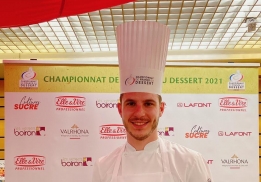 Pierre-Jean Quinonero, finaliste professionnel du Championnat de France du Dessert 2021