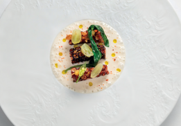 POULPE DE ROCHE « AJO BLANCO » ET AIL DES OURS