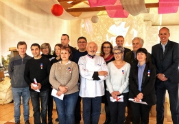 Remise de médailles - chocolaterie Yves Thuriès