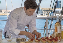 Ludovic Aillaud, chef de L'Épicurien à Aix-en-Provence sur le Krusensterm