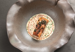 SIGNATURE LA TRUITE DE LA PISCICULTURE MEYER  ET SA SAUCE À MANGER