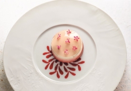 La Rhubarbe en fleur, framboise et fleur de sureau