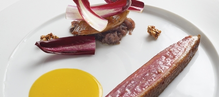 Canard et compote d'oignon par Mauro Colagreco 