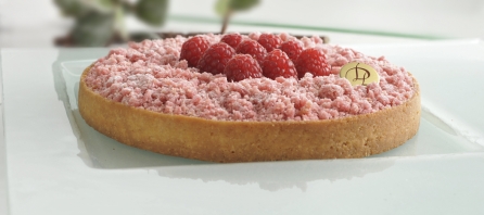 Tarte rhubarbe framboise par Laurent Duchêne