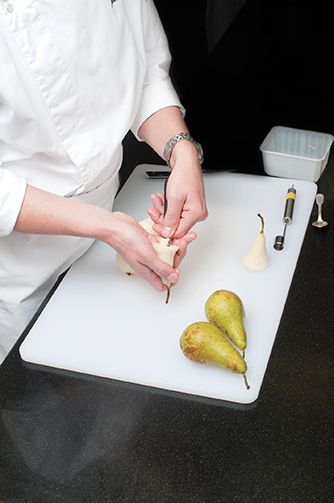 Crème glacée à la vanille Bourbon, sauce aux deux chocolats